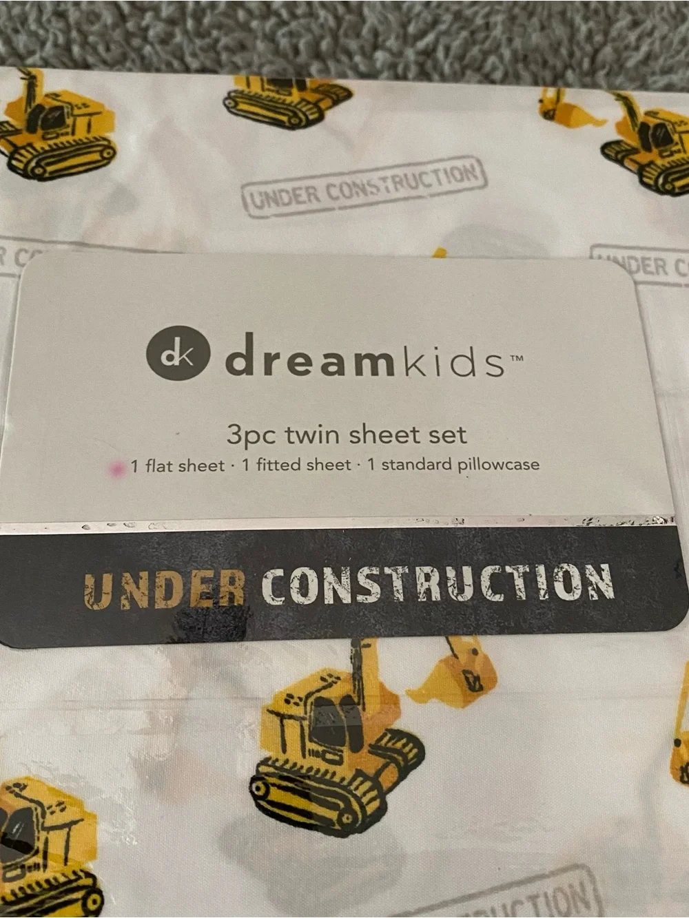 Construction Twin Sheets Set dreamkids